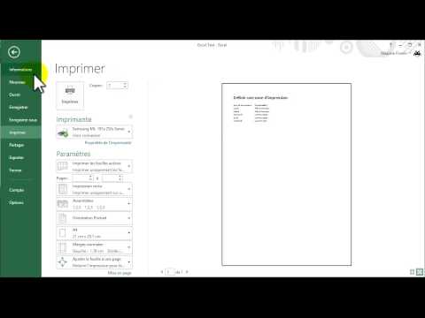 Vidéo: Comment Imprimer Une Feuille De Calcul Dans Excel Sur Une Feuille