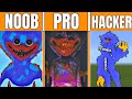 Minecraft pixel art «Huggy Wuggy» (noob VS pro VS hacker) PART 4