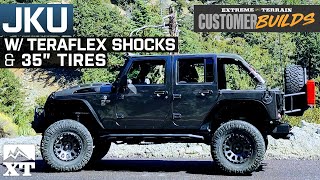 2017 Jeep Wrangler JKU with Teraflex Adjustable Shocks & 35' Tires | ExtremeTerrain Customer Builds