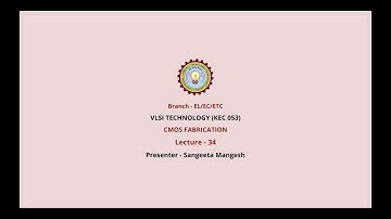 VLSI Technology | CMOS Fabrication | AKTU Digital Education