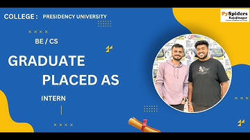 BE  (CS) Graduate Placement Story From PySpiders Rajajinagar | As a  INTERN