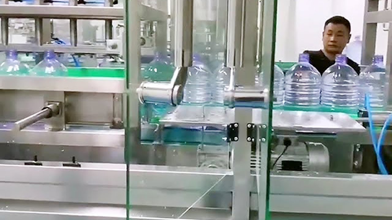 1000bph 5L water filling capping linear type equipment