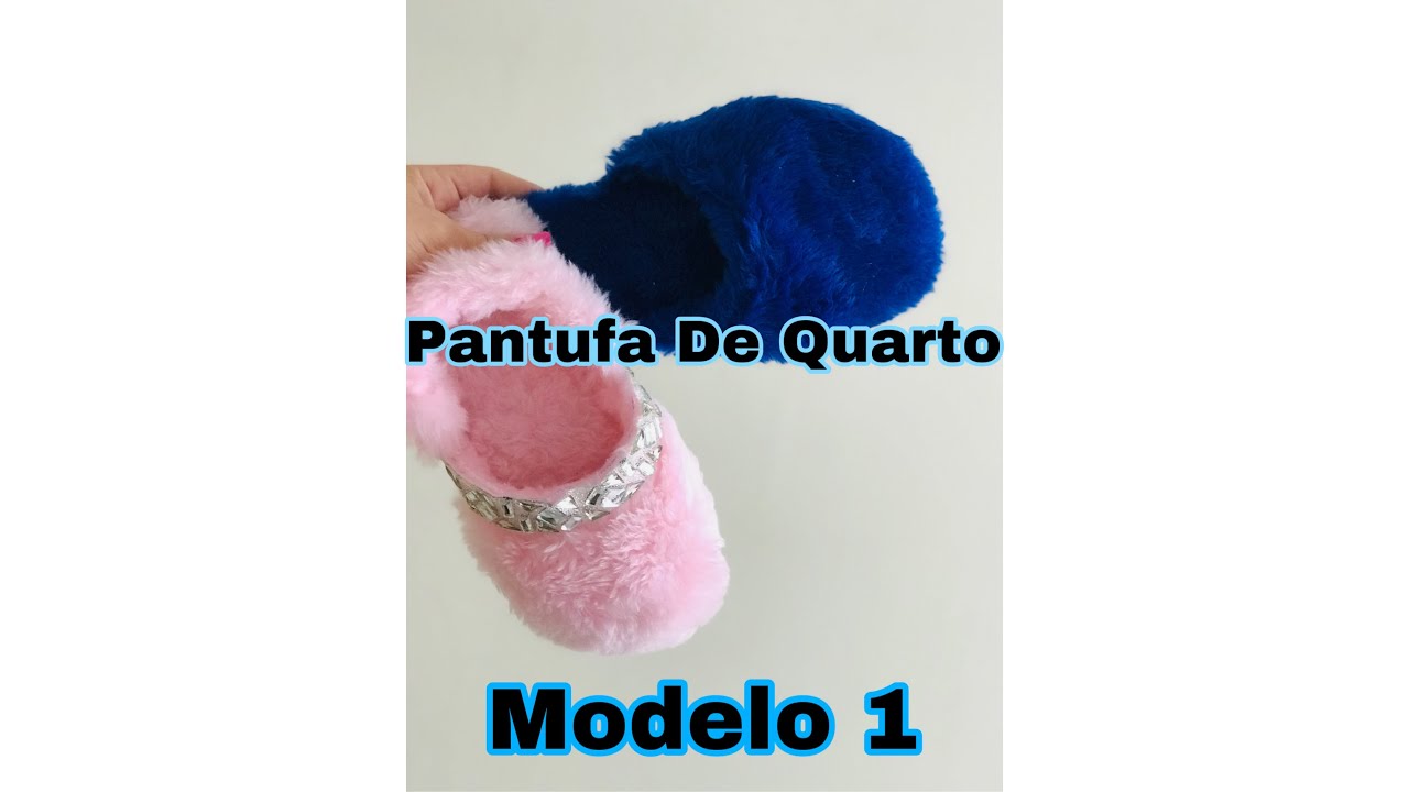 Nova Pantufa de Quarto na Havaiana por Vanessa Arteira/ molde 2 em 1