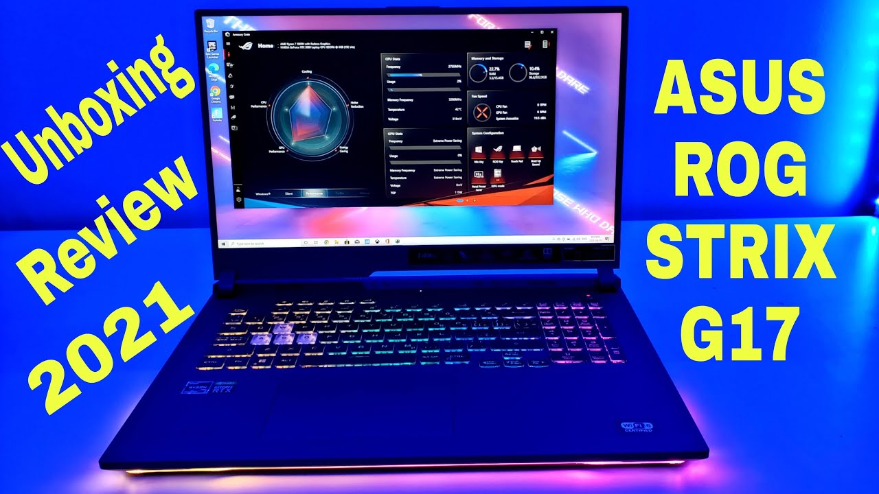 Asus Rog Strix G17 unboxing & review