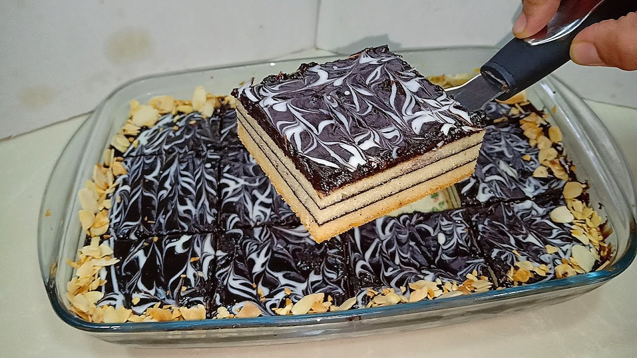 طورطة الرخامة الجديدة و الفاخرة بنصف كأس زيت و بخليط واحد حضري ثلاث طبقات روووعة