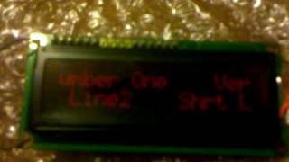 Arduino and SerLCD Scrolling Demo