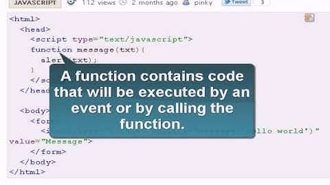 Javascript Tutorial : Function with an argument in javascript