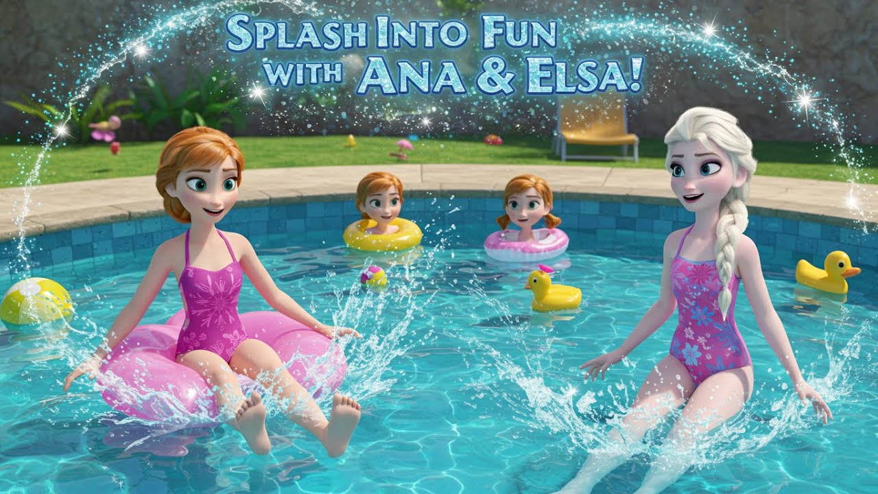 Splash Into Fun with Anna & Elsa | Magical Swimming Adventure & Water Safety for Kids!