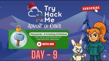 TryHackMe Advent of Cyber Day 9: Password Crackin