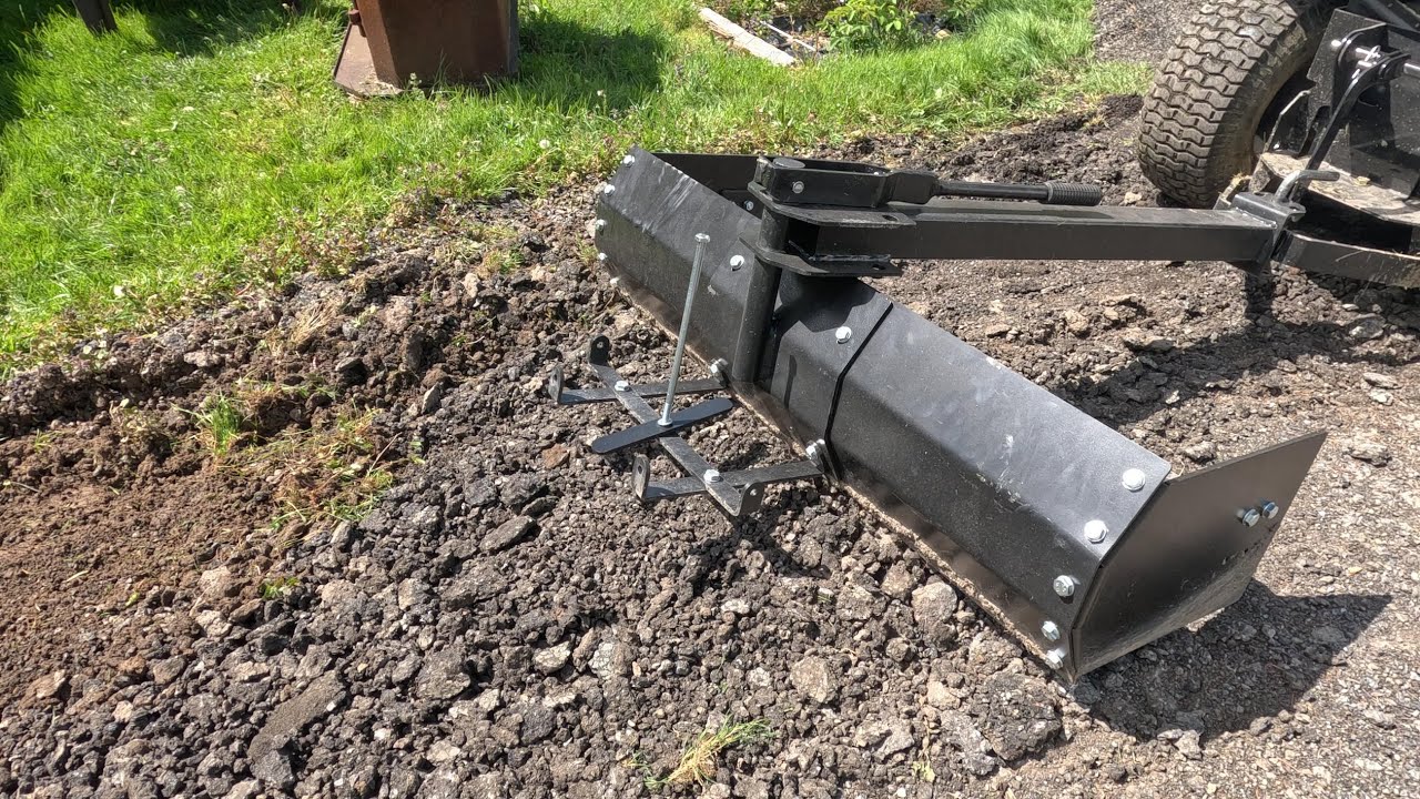 YITAMOTOR 42 Tow Behind Box Scraper UnBoxing Setup Use Craftsman Garden Tractor #tractor #lawncare