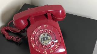 Western Electric Red Rotary Phone Demo Video screenshot 2