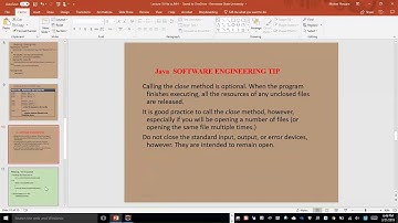 CSE1322S03L18 File Input and Output Operations Discussed with Java and C#