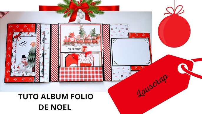 Album scrap pop up Noël 2021 tuto n°1 