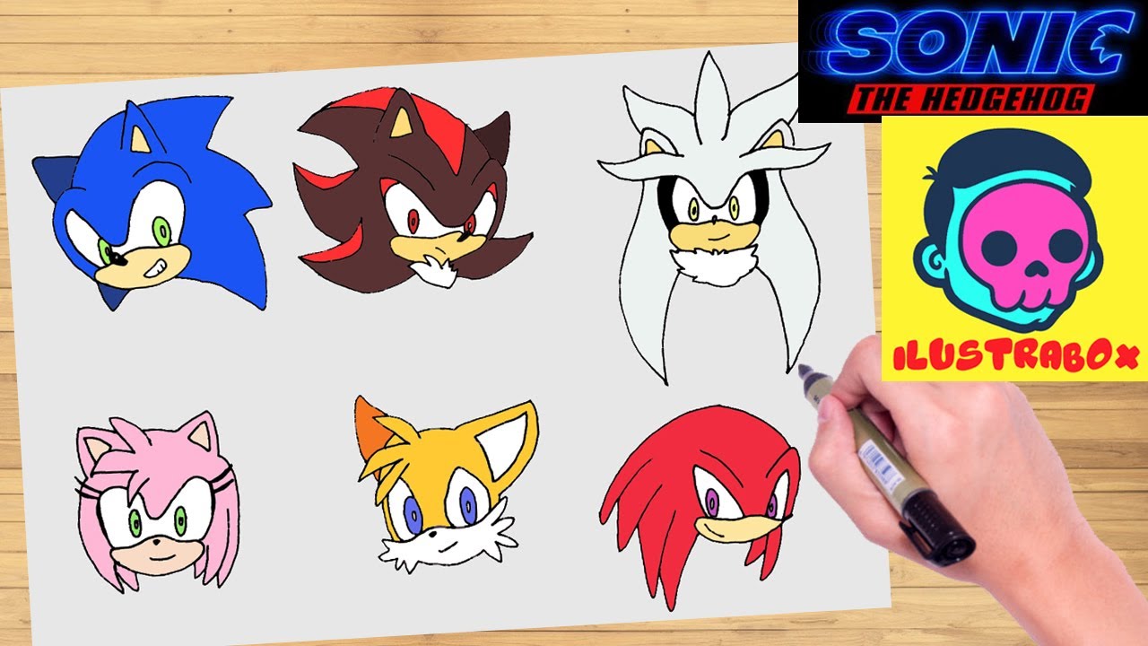 Detalle 20+ imagen dibujos de los personajes de sonic