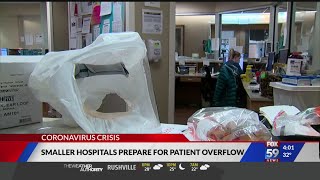 Smaller hospitals prepare for patient overflow