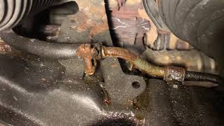 How to fix a power steering return line Honda MDX 2005
