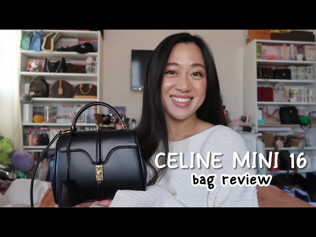 CELINE MINI 16 BAG REVIEW  Blackpink Lisa's Go-To Mini Bag 🖤 