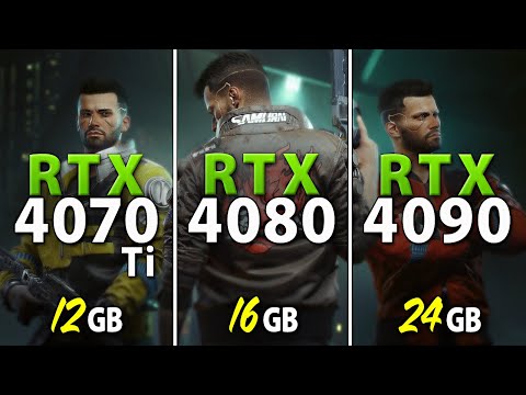 RTX 4070 Ti vs RTX 4080 vs RTX 4090 // Test in 9 Games | Rasterization, 4K