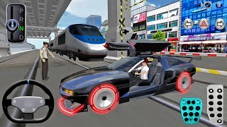 New Black Hyundai Electric Car VS Bullet Train -Ultimate 3D Driving Class- Android Gameplay Car Game screenshot 5