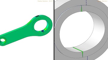 Composite connecting rod delamination analysis - Abaqus