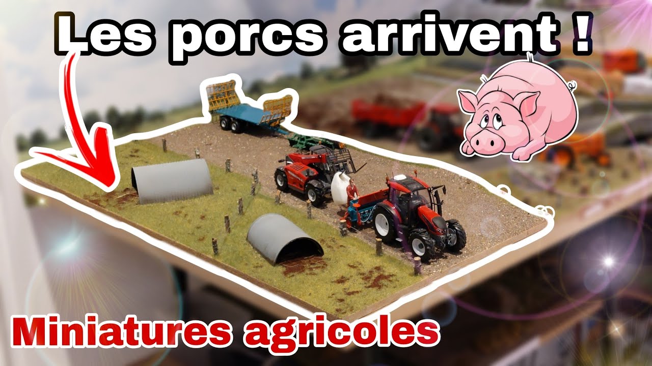 Remorque Plateaux Fourragère UH 1/32 - VANTO - Tracteur Miniature Agricole - Occasion