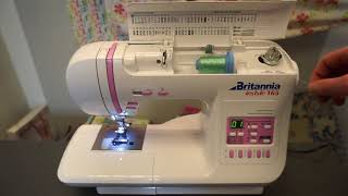 How to wind your bobbin on a Britannia Instyle T65 Instyle 16 bobbin winding