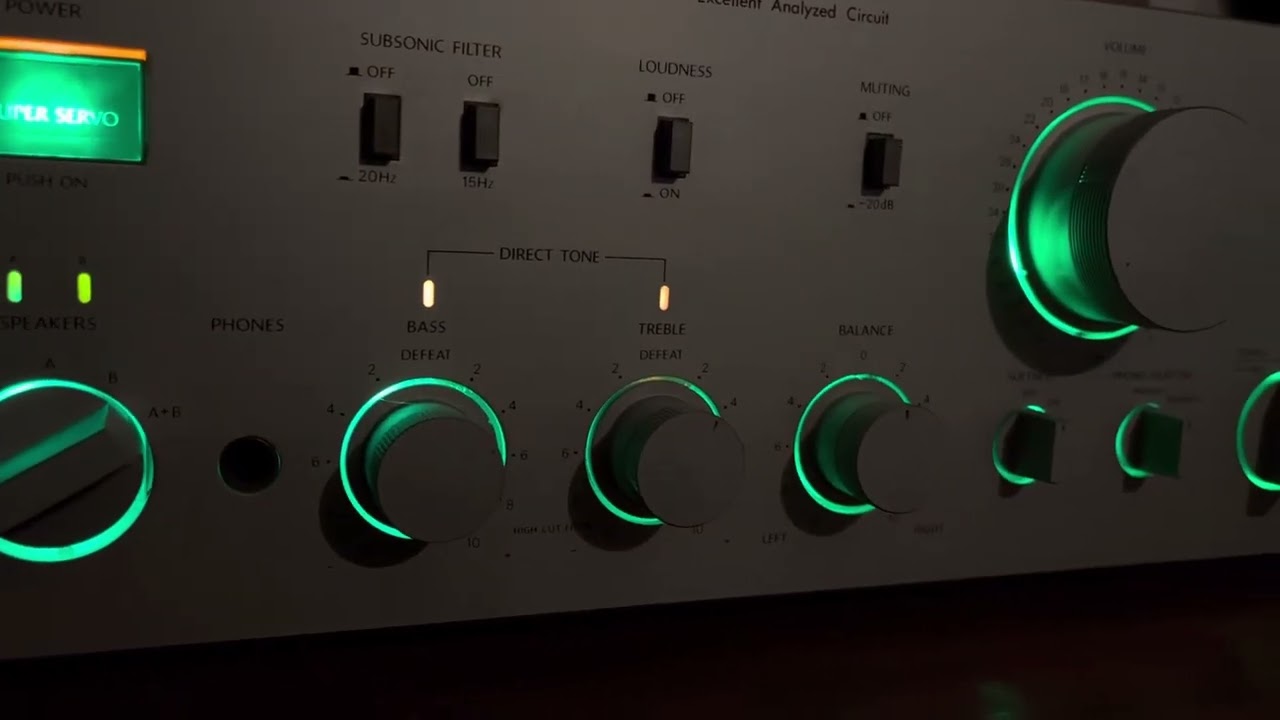 ONKYO A-819 GTR LED仕様 - YouTube