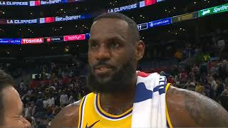 Lebron James Post Game Interview | Lakers vs Clippers Live