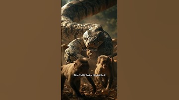 The story of the python that preyed on a small monkey