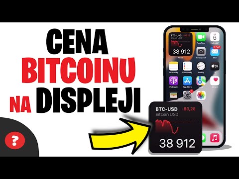 Jak NASTAVIT CENU BITCOINU na DISPLEJ v iPhonu | Návod | iPhone / MOBIL