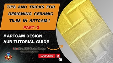 Tips and Tricks for Designing Ceramic Tiles in ArtCAM ! Part 3 #ishadhiyacnc  #tiles #design #die