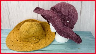 Como Tejer un SOMBRERO de VERANO ☀️ ? (Paso a Paso) en CROCHET 2021