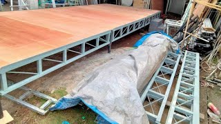Panggung Dekorasi RANGKA ( hollow 4x6 KOKOH) panggung dekor backdrop✅👉👉👉👉#susbscribe ya🖲✅✅