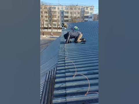 Подогрев крыши, греющий кабель от сосуль монтаж своими руками. - YouTube