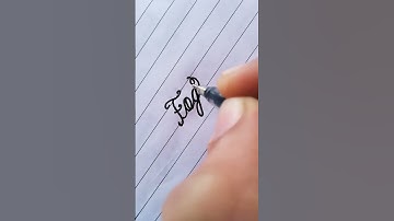 Fog 👌👌in cursive writing #ytshort #shorts @The English Empire