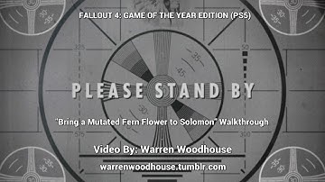 FALLOUT 4 (PS5) - "Bring a Mutated Fern Flower to Solomon" Walkthrough