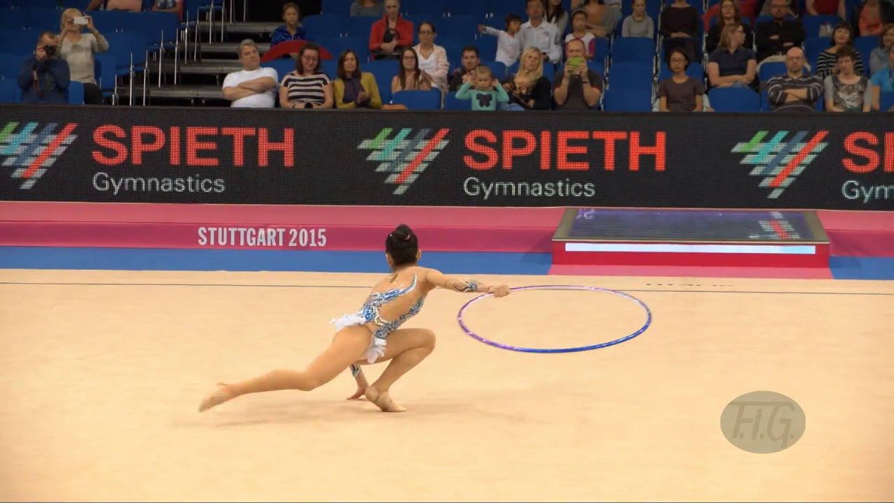 LIU Jiahui (CHN) 2015 Rhythmic Worlds Stuttgart - Qualifications Hoop ...