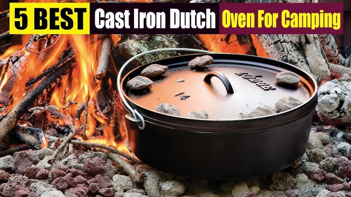 Bayou Classic 8 qt. Pre-seasoned Cast Iron Camp Dutch Oven with Feet 7360 -  The Home Depot