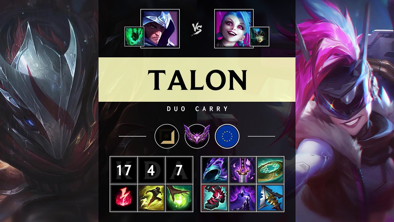 Talon ADC vs Jinx - EUW Master Patch 25.13
