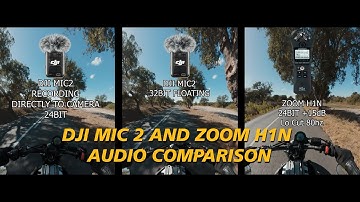 DJI MIC 2 and Zoom H1n Audio Comparison