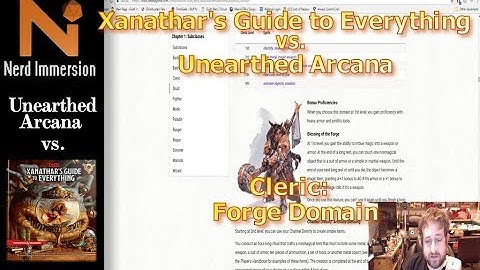 Unearthed Arcana vs Xanathar
