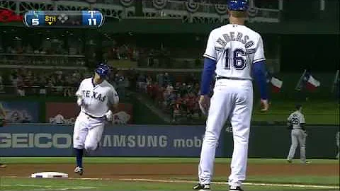 2012/04/09 Kinsler's two-run shot