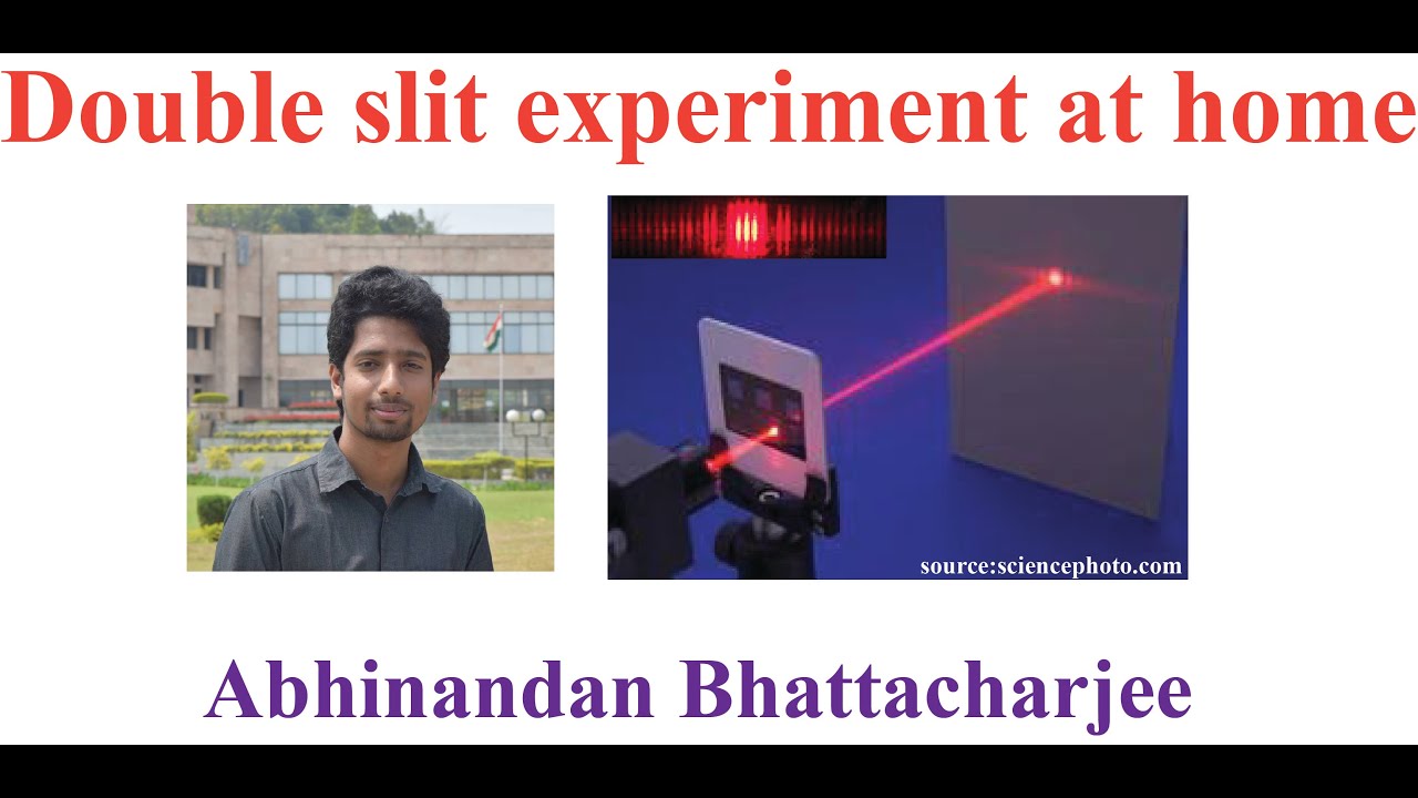 How to perform Young's double slit experiment at home - YouTube