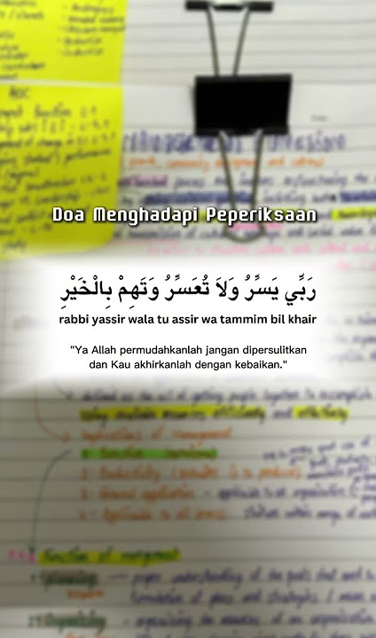 Doa Exam | Doa Menghadapi Peperiksaan #typ