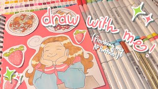 draw with me ☆ drawing food because im hungry!!