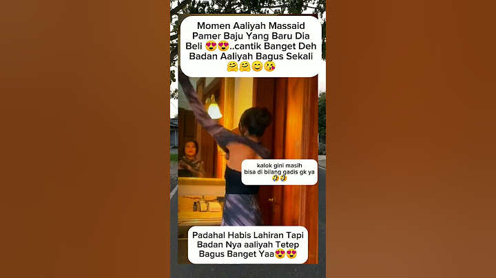 detik2 aaliyah pamer badannya seusai lahiran,tetep bagus😍#aaliyah#thariqhalilintar#shorts#shortvideo