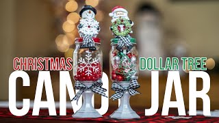 DIY Dollar Tree Christmas Candy Jar