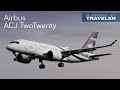 We go inside the airbus corporate jets acj twotwenty a220based vip business jet  bjt