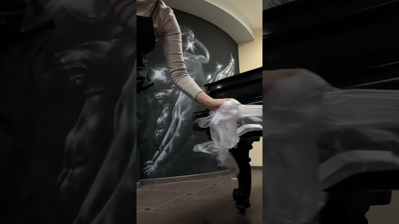 Львы на банковском мосту Санкт-Петербург роспись для Дома Народного творчества Ксения Елисеева