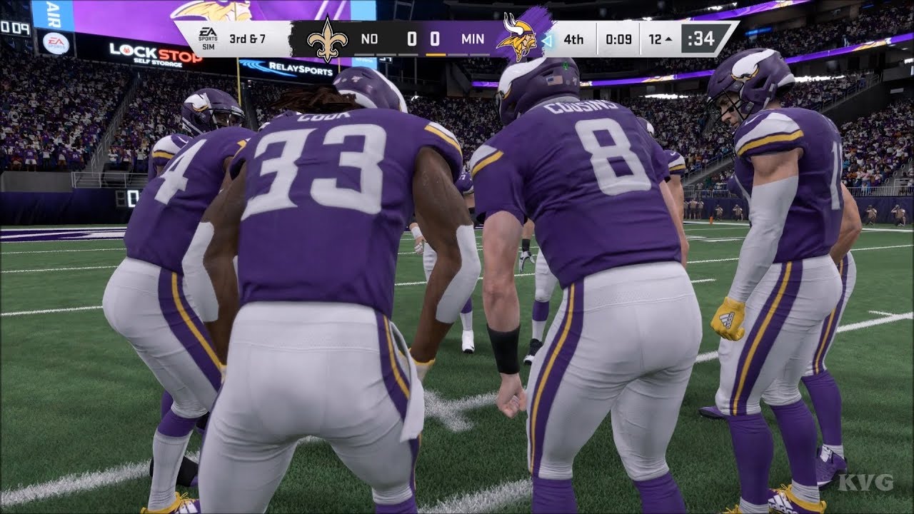 Madden NFL 20 - Minnesota Vikings vs New Orleans Saints - Gameplay (PC HD) [1080p60FPS]